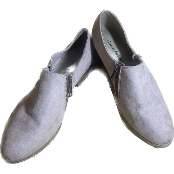 American Eagle W10 Outfitters Dara Ankle Boots Booties Zipper On Sides Tan Sz 7 - Picture 1 of 5